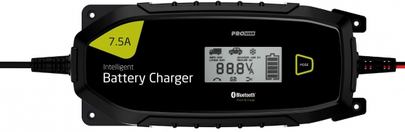Intelligent battery chargers with Bluetooth